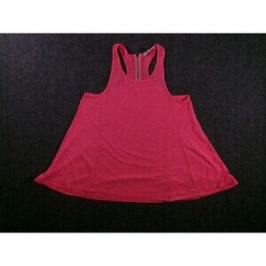American Eagle Tank Top Women Small Pink Racerback Zip Back Flowy Causal Summer